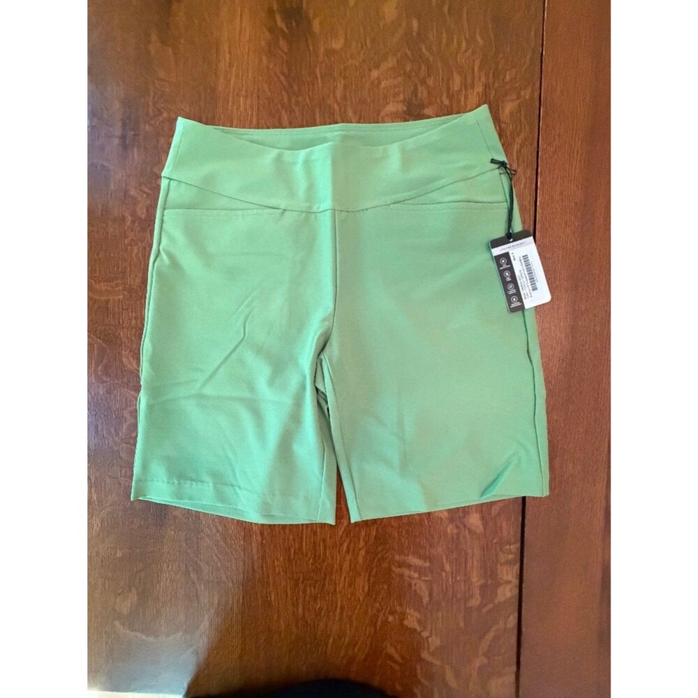 NWT Tail Activewear Braxton Golf Shorts Forest Green Size 6 Pull-On Performance